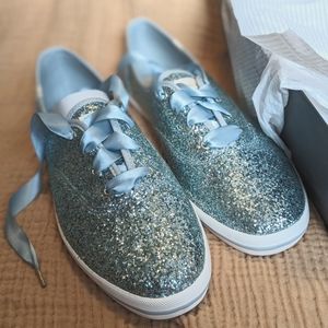 Keds for Kate Spade Blue Glitter
